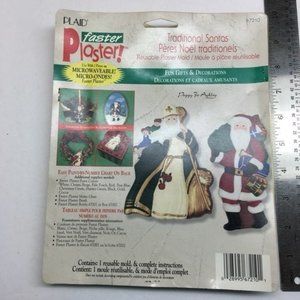 Faster Plaster Mold Santa Old-Fashioned Traditional Craft Peggy Jo Ashley